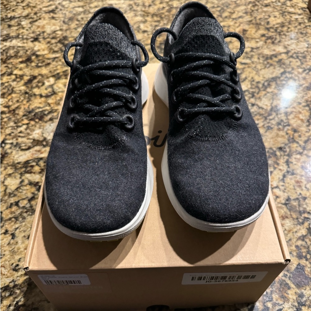 Mens Allbirds Wool Dasher Mizzle Natural Black Sz 12.5